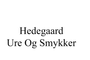 Hedegaard Ure & Smykker